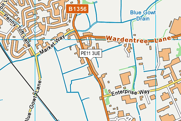 PE11 3UE map - OS VectorMap District (Ordnance Survey) PE11 3UE map - OS VectorMap District (Ordnance Survey)