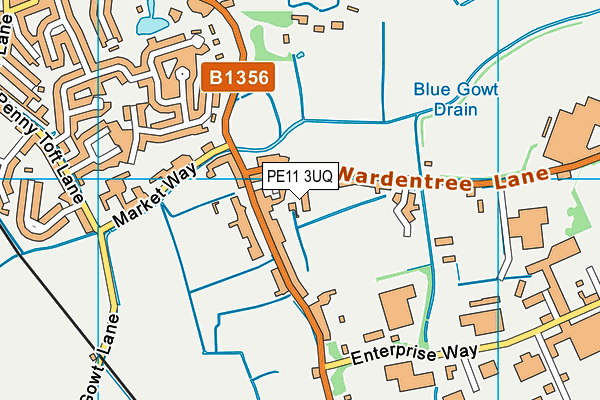 PE11 3UQ map - OS VectorMap District (Ordnance Survey) PE11 3UQ map - OS VectorMap District (Ordnance Survey)