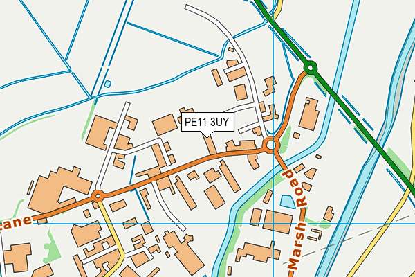 PE11 3UY map - OS VectorMap District (Ordnance Survey) PE11 3UY map - OS VectorMap District (Ordnance Survey)