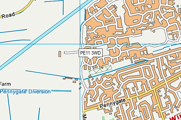 PE11 3WD map - OS VectorMap District (Ordnance Survey) PE11 3WD map - OS VectorMap District (Ordnance Survey)