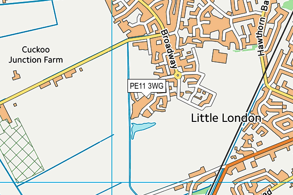 PE11 3WG map - OS VectorMap District (Ordnance Survey) PE11 3WG map - OS VectorMap District (Ordnance Survey)