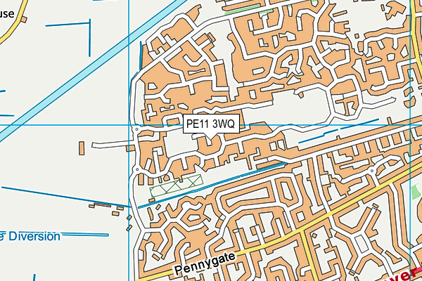 PE11 3WQ map - OS VectorMap District (Ordnance Survey) PE11 3WQ map - OS VectorMap District (Ordnance Survey)
