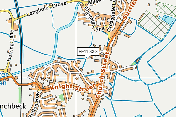 PE11 3XG map - OS VectorMap District (Ordnance Survey) PE11 3XG map - OS VectorMap District (Ordnance Survey)