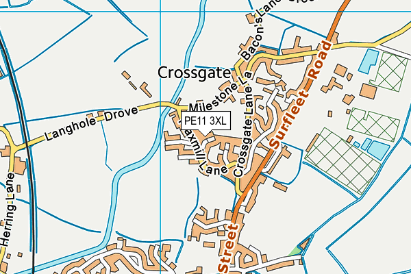 PE11 3XL map - OS VectorMap District (Ordnance Survey) PE11 3XL map - OS VectorMap District (Ordnance Survey)