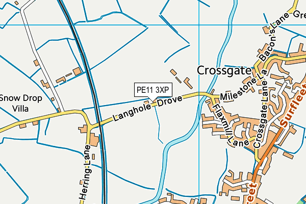 PE11 3XP map - OS VectorMap District (Ordnance Survey) PE11 3XP map - OS VectorMap District (Ordnance Survey)