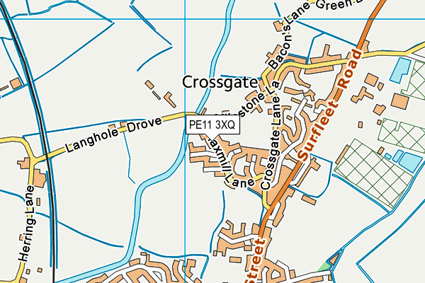 PE11 3XQ map - OS VectorMap District (Ordnance Survey)