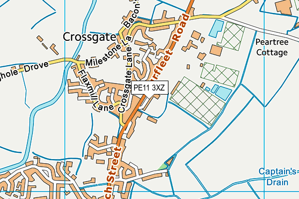 PE11 3XZ map - OS VectorMap District (Ordnance Survey) PE11 3XZ map - OS VectorMap District (Ordnance Survey)