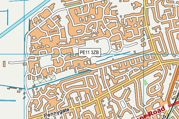 PE11 3ZB map - OS VectorMap District (Ordnance Survey) PE11 3ZB map - OS VectorMap District (Ordnance Survey)