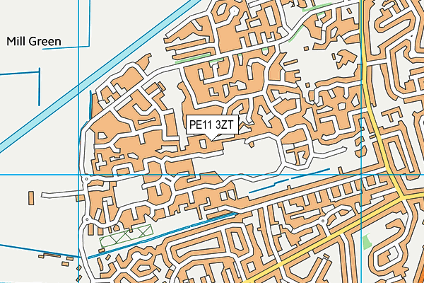 PE11 3ZT map - OS VectorMap District (Ordnance Survey) PE11 3ZT map - OS VectorMap District (Ordnance Survey)