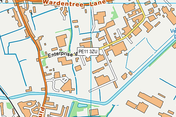PE11 3ZU map - OS VectorMap District (Ordnance Survey) PE11 3ZU map - OS VectorMap District (Ordnance Survey)