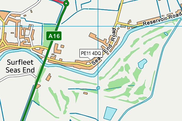 PE11 4DQ map - OS VectorMap District (Ordnance Survey) PE11 4DQ map - OS VectorMap District (Ordnance Survey)