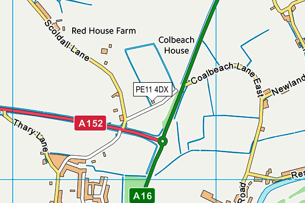 PE11 4DX map - OS VectorMap District (Ordnance Survey) PE11 4DX map - OS VectorMap District (Ordnance Survey)