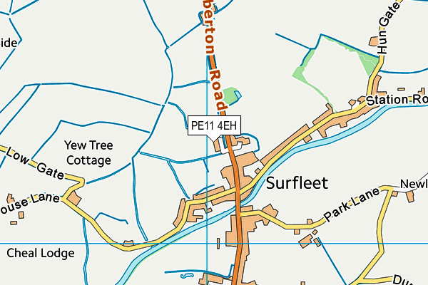 PE11 4EH map - OS VectorMap District (Ordnance Survey) PE11 4EH map - OS VectorMap District (Ordnance Survey)