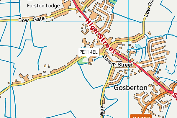 PE11 4EL map - OS VectorMap District (Ordnance Survey) PE11 4EL map - OS VectorMap District (Ordnance Survey)