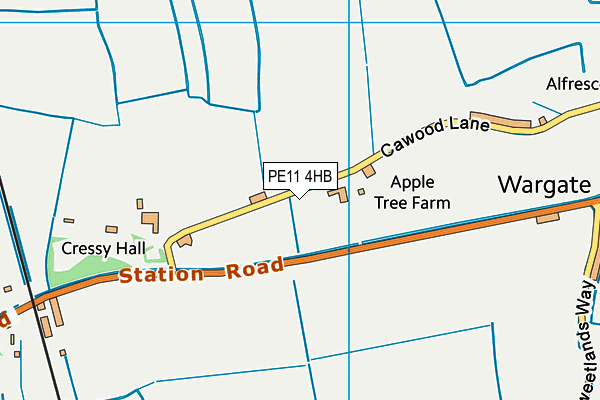 PE11 4HB map - OS VectorMap District (Ordnance Survey) PE11 4HB map - OS VectorMap District (Ordnance Survey)