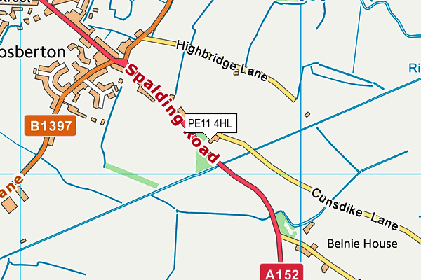 PE11 4HL map - OS VectorMap District (Ordnance Survey)