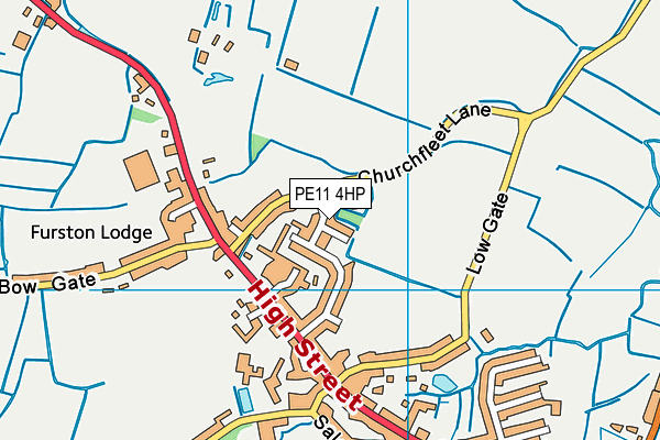 PE11 4HP map - OS VectorMap District (Ordnance Survey) PE11 4HP map - OS VectorMap District (Ordnance Survey)