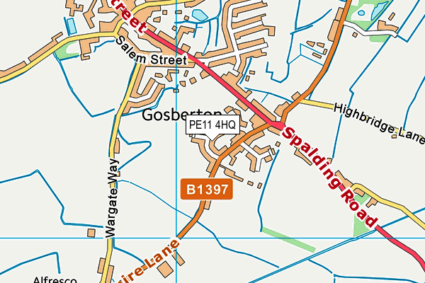 PE11 4HQ map - OS VectorMap District (Ordnance Survey) PE11 4HQ map - OS VectorMap District (Ordnance Survey)