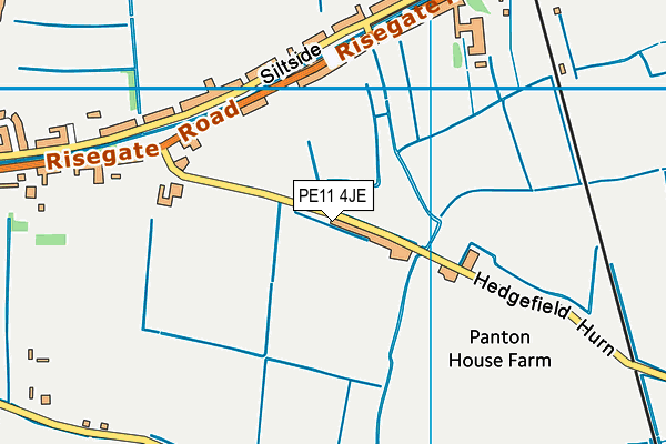 PE11 4JE map - OS VectorMap District (Ordnance Survey) PE11 4JE map - OS VectorMap District (Ordnance Survey)