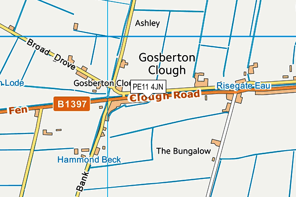 PE11 4JN map - OS VectorMap District (Ordnance Survey) PE11 4JN map - OS VectorMap District (Ordnance Survey)
