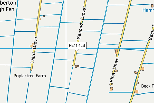 PE11 4LB map - OS VectorMap District (Ordnance Survey) PE11 4LB map - OS VectorMap District (Ordnance Survey)