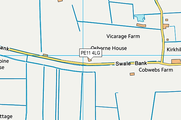 PE11 4LG map - OS VectorMap District (Ordnance Survey) PE11 4LG map - OS VectorMap District (Ordnance Survey)