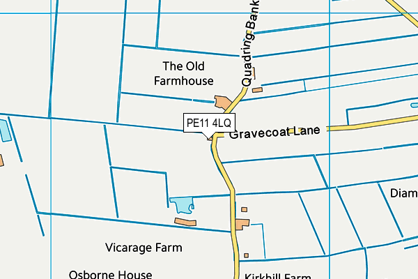 PE11 4LQ map - OS VectorMap District (Ordnance Survey) PE11 4LQ map - OS VectorMap District (Ordnance Survey)