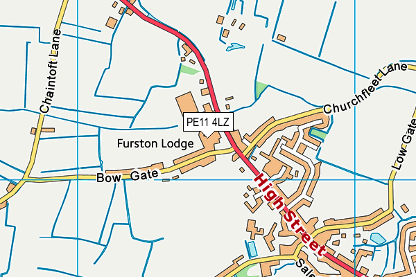 PE11 4LZ map - OS VectorMap District (Ordnance Survey) PE11 4LZ map - OS VectorMap District (Ordnance Survey)