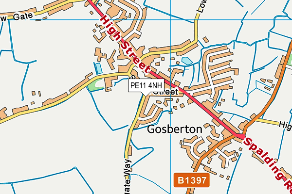 PE11 4NH map - OS VectorMap District (Ordnance Survey) PE11 4NH map - OS VectorMap District (Ordnance Survey)