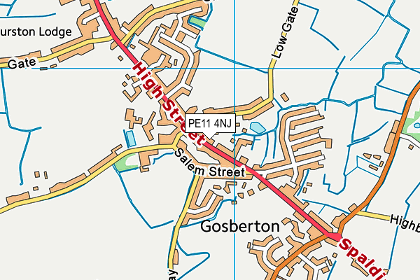 PE11 4NJ map - OS VectorMap District (Ordnance Survey) PE11 4NJ map - OS VectorMap District (Ordnance Survey)