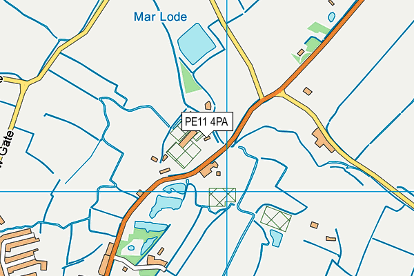 PE11 4PA map - OS VectorMap District (Ordnance Survey) PE11 4PA map - OS VectorMap District (Ordnance Survey)