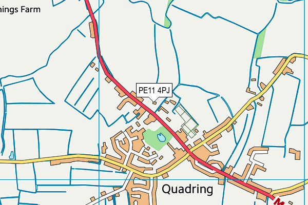PE11 4PJ map - OS VectorMap District (Ordnance Survey)