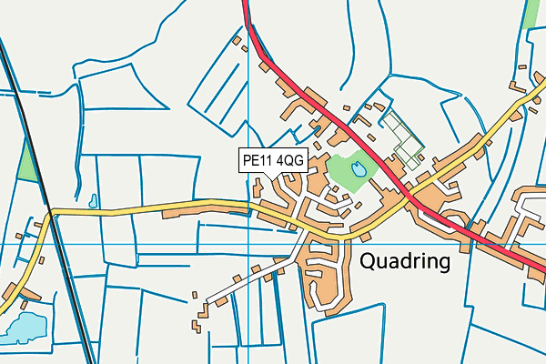 PE11 4QG map - OS VectorMap District (Ordnance Survey) PE11 4QG map - OS VectorMap District (Ordnance Survey)