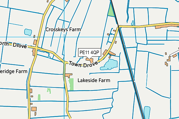 PE11 4QP map - OS VectorMap District (Ordnance Survey) PE11 4QP map - OS VectorMap District (Ordnance Survey)