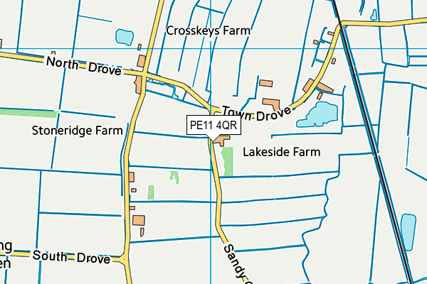 PE11 4QR map - OS VectorMap District (Ordnance Survey) PE11 4QR map - OS VectorMap District (Ordnance Survey)