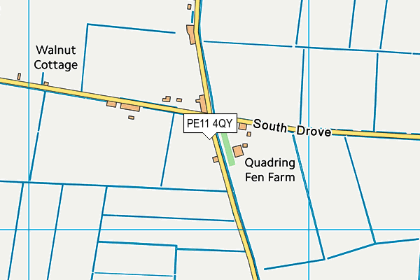 PE11 4QY map - OS VectorMap District (Ordnance Survey) PE11 4QY map - OS VectorMap District (Ordnance Survey)
