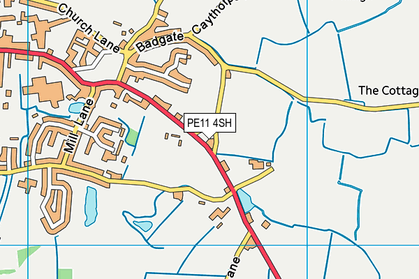 PE11 4SH map - OS VectorMap District (Ordnance Survey) PE11 4SH map - OS VectorMap District (Ordnance Survey)