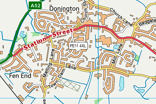 PE11 4XL map - OS VectorMap District (Ordnance Survey) PE11 4XL map - OS VectorMap District (Ordnance Survey)