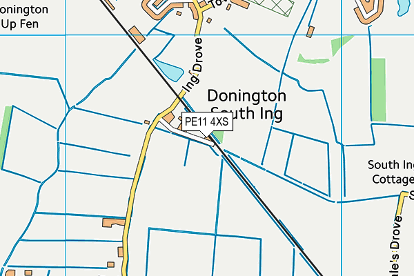 PE11 4XS map - OS VectorMap District (Ordnance Survey) PE11 4XS map - OS VectorMap District (Ordnance Survey)