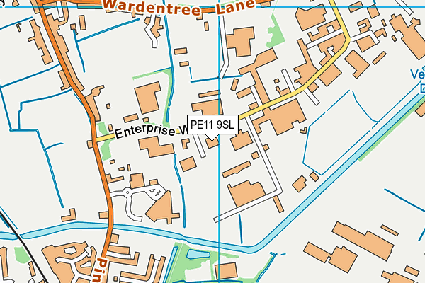 PE11 9SL map - OS VectorMap District (Ordnance Survey) PE11 9SL map - OS VectorMap District (Ordnance Survey)