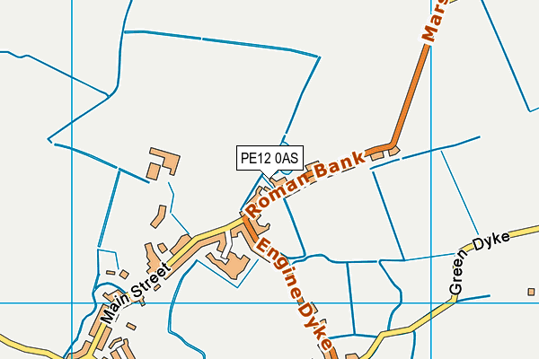PE12 0AS map - OS VectorMap District (Ordnance Survey) PE12 0AS map - OS VectorMap District (Ordnance Survey)