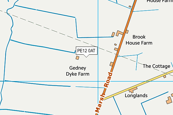 PE12 0AT map - OS VectorMap District (Ordnance Survey) PE12 0AT map - OS VectorMap District (Ordnance Survey)