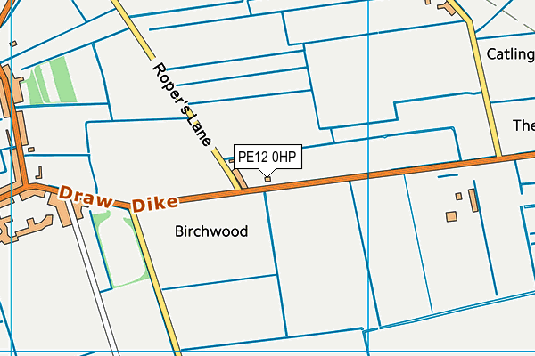 PE12 0HP map - OS VectorMap District (Ordnance Survey) PE12 0HP map - OS VectorMap District (Ordnance Survey)
