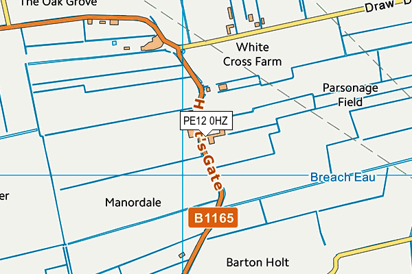 PE12 0HZ map - OS VectorMap District (Ordnance Survey) PE12 0HZ map - OS VectorMap District (Ordnance Survey)