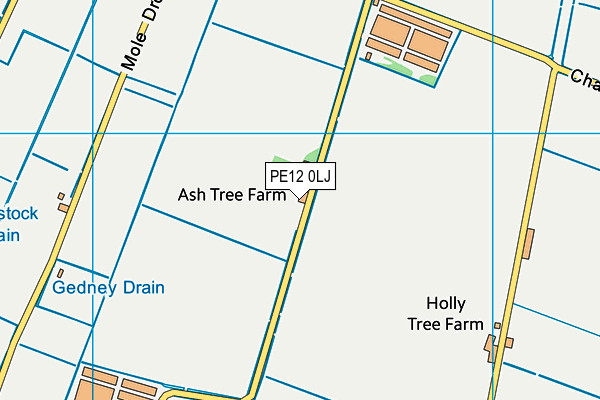 PE12 0LJ map - OS VectorMap District (Ordnance Survey)