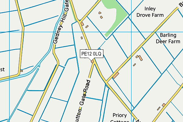 PE12 0LQ map - OS VectorMap District (Ordnance Survey) PE12 0LQ map - OS VectorMap District (Ordnance Survey)