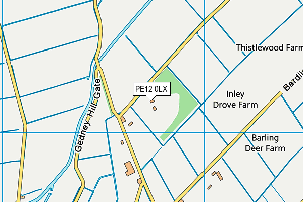 PE12 0LX map - OS VectorMap District (Ordnance Survey) PE12 0LX map - OS VectorMap District (Ordnance Survey)