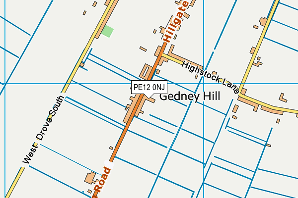 PE12 0NJ map - OS VectorMap District (Ordnance Survey) PE12 0NJ map - OS VectorMap District (Ordnance Survey)