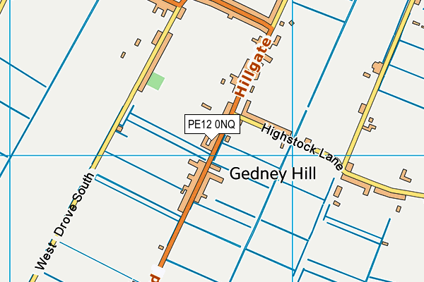 PE12 0NQ map - OS VectorMap District (Ordnance Survey) PE12 0NQ map - OS VectorMap District (Ordnance Survey)