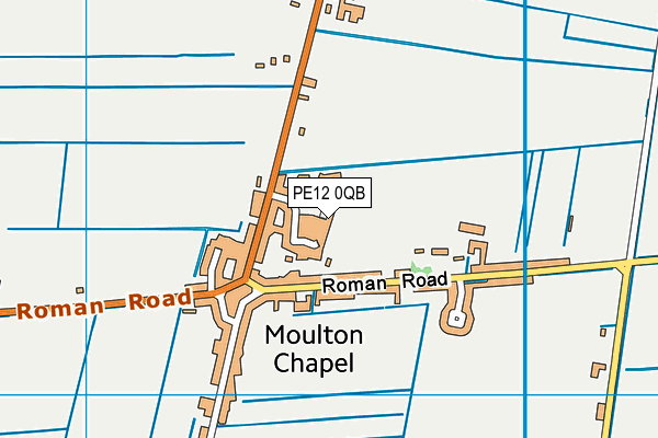 PE12 0QB map - OS VectorMap District (Ordnance Survey)